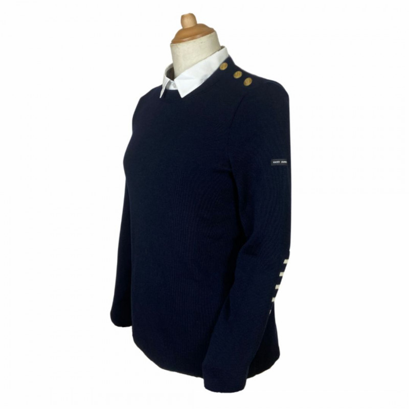 Marine Nationale Saint James Pull Marin Femme Pull Marin Bleu