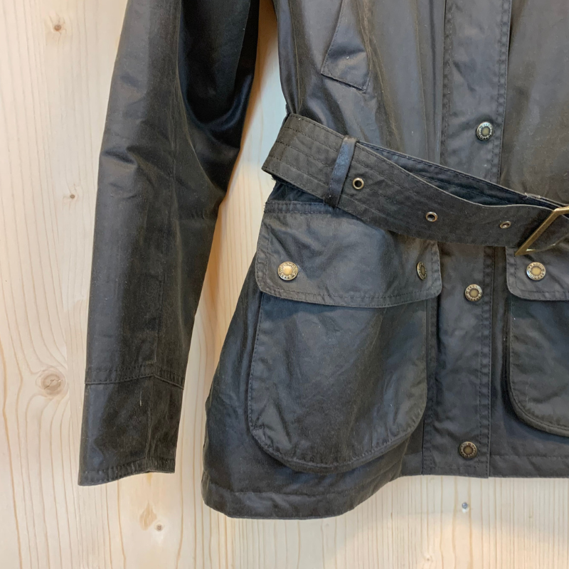Barbour dames Montgomery geolied jack - M - Olijfgroen - Tweedehands