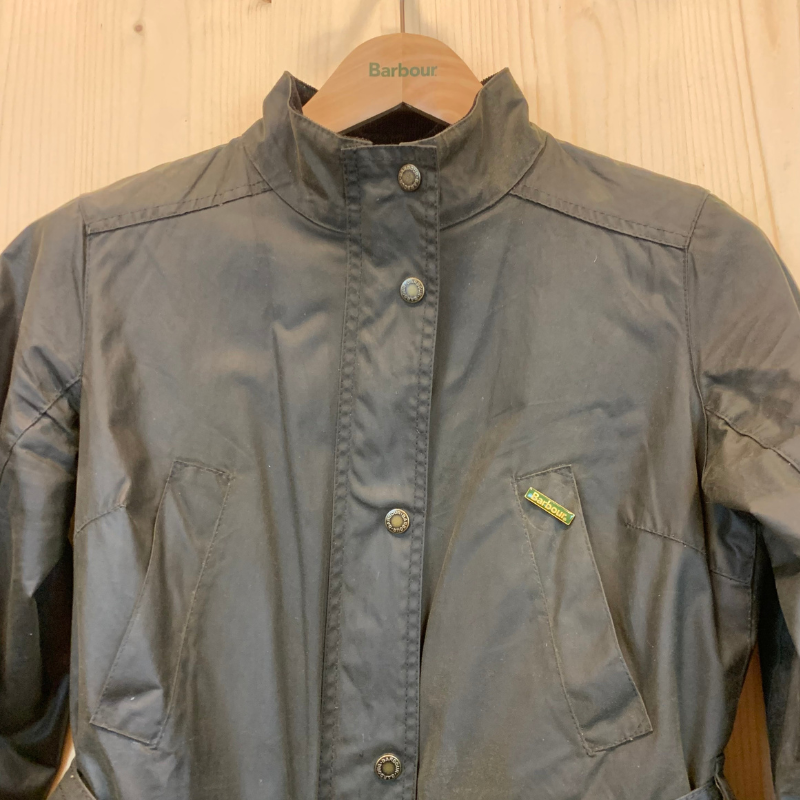 Barbour dames Montgomery geolied jack - M - Olijfgroen - Tweedehands