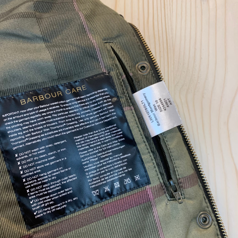Veste Huilée Montgomery Barbour Femme - M - Vert Olive - Seconde Main
