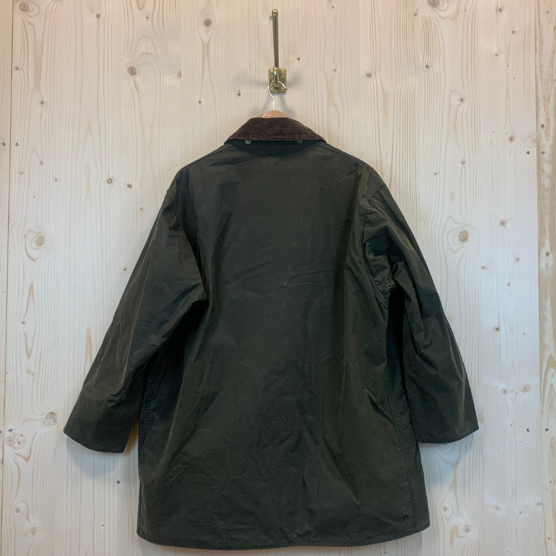 Veste Huilée Border Barbour - XL - Vert Olive - Seconde Main