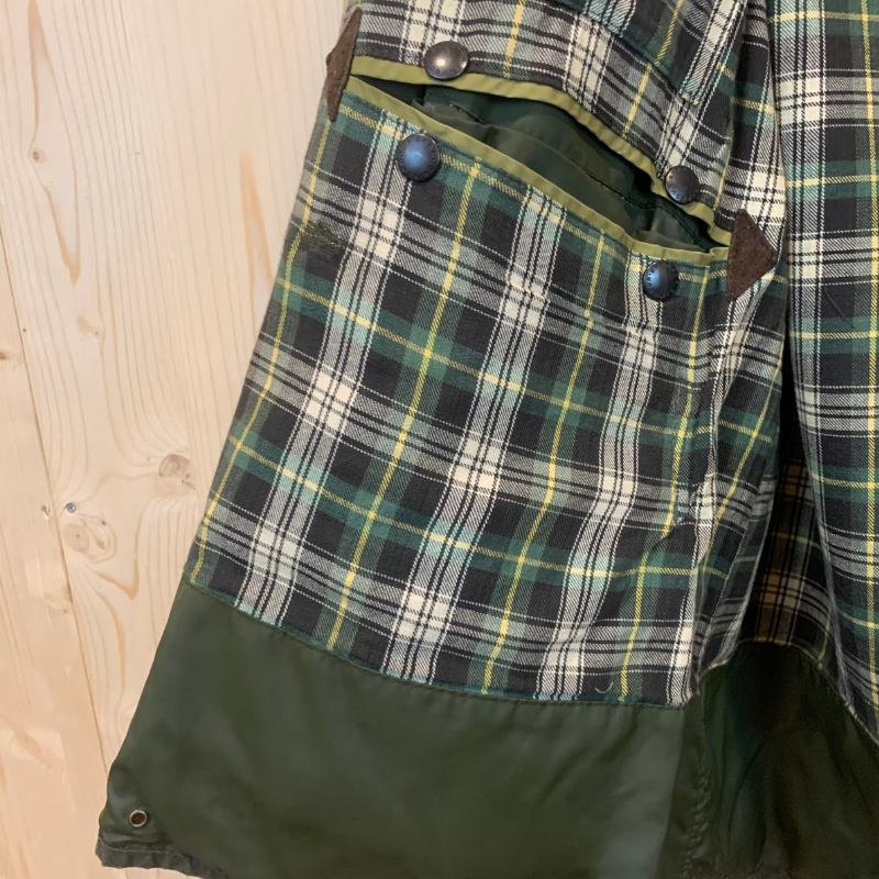Barbour Border geolied jack - XL - Olijfgroen - Tweedehands