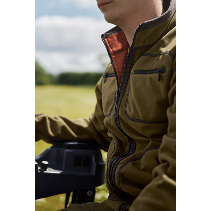 Veste polaire réversible Kamko Olive/Arabian Spice Härkila