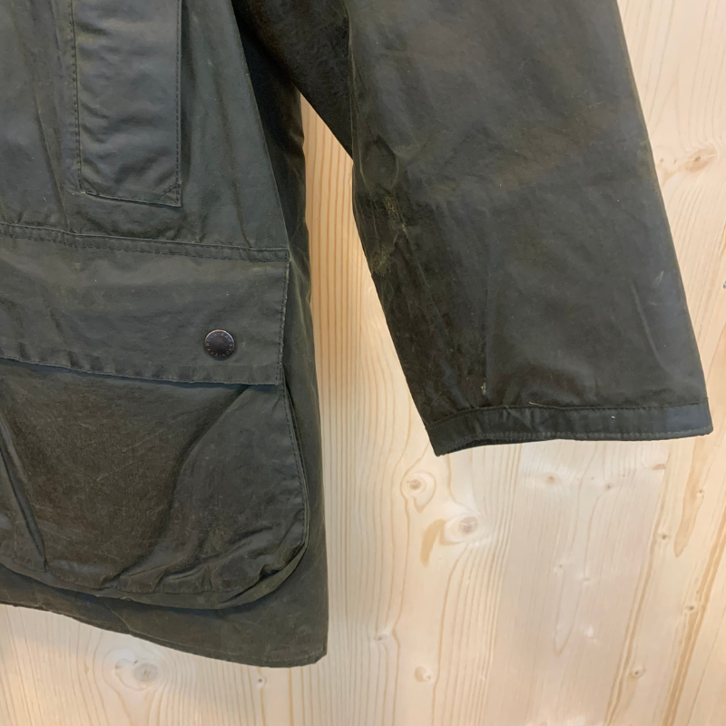 Veste Huilée Border Barbour - XXL - Vert Olive - Seconde Main