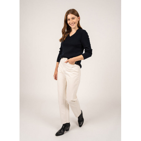 Pull Brehat col V femme Saint James