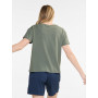 T-Shirt Col V en Coton Lin Aigle
