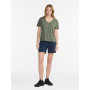 T-Shirt Col V en Coton Lin Aigle