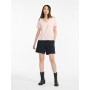 T-Shirt Col V en Coton Lin Aigle