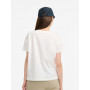 T-Shirt Col V en Coton Lin Aigle