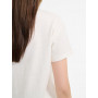 T-Shirt Col V en Coton Lin Aigle