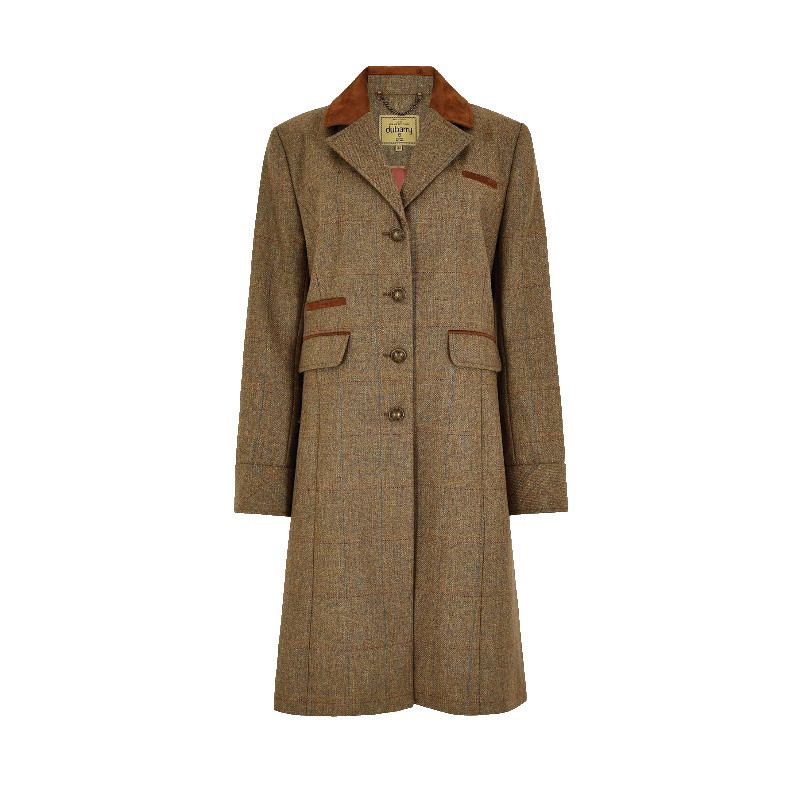 Manteau long en tweed Blackthorn femme Dubarry