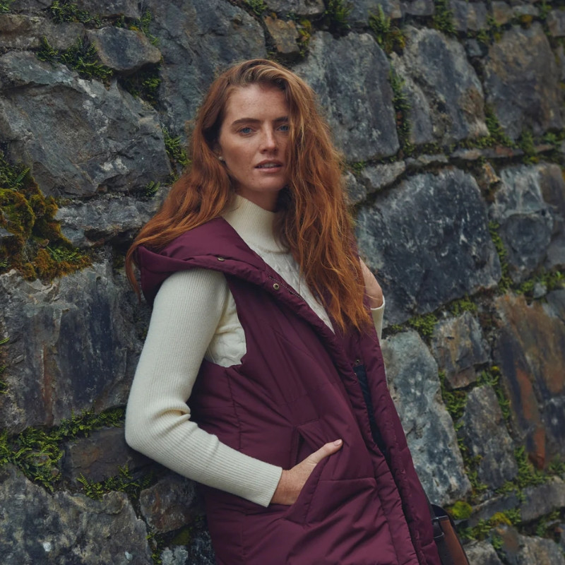 Veste longue matelassée sans manche Ryan Femme Dubarry