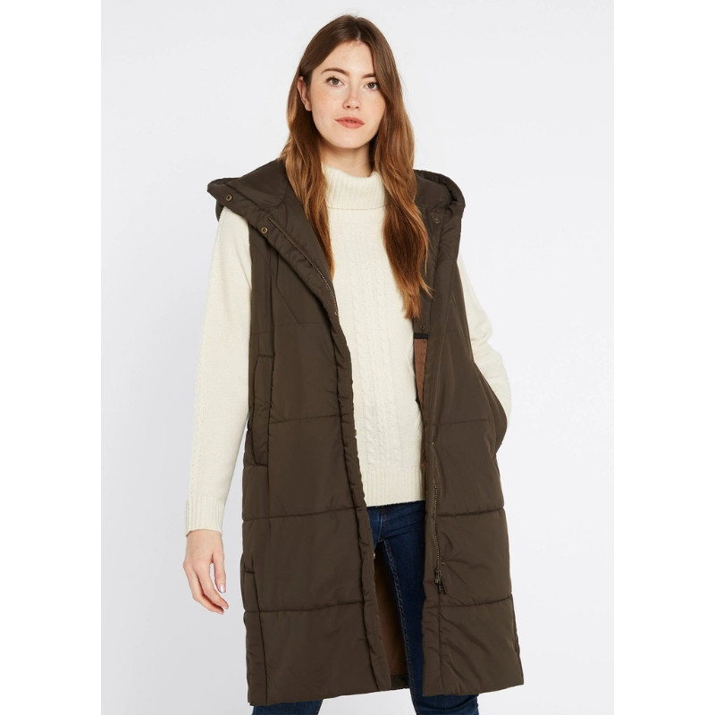 Veste longue matelassée sans manche Ryan Femme Dubarry