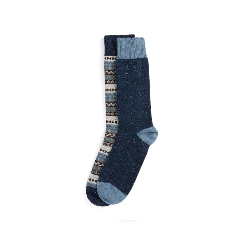 Lot de 2 paires de chaussettes Fair Isle Barbour