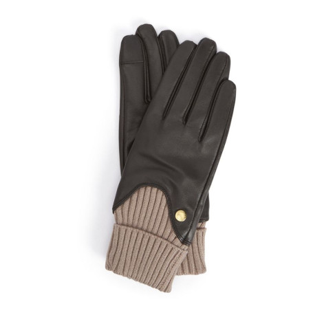 Deanna Leren Vrouwenhandschoenen Barbour