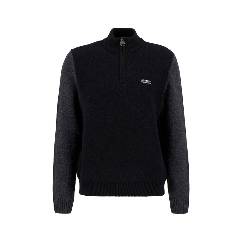 Barbour International Hutchy trui met halve rits