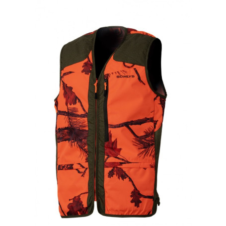 Gilet de traque anti-ronce 251N camo orange Somlys