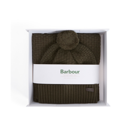 Coffret cadeau bonnet et écharpe Ramside Barbour