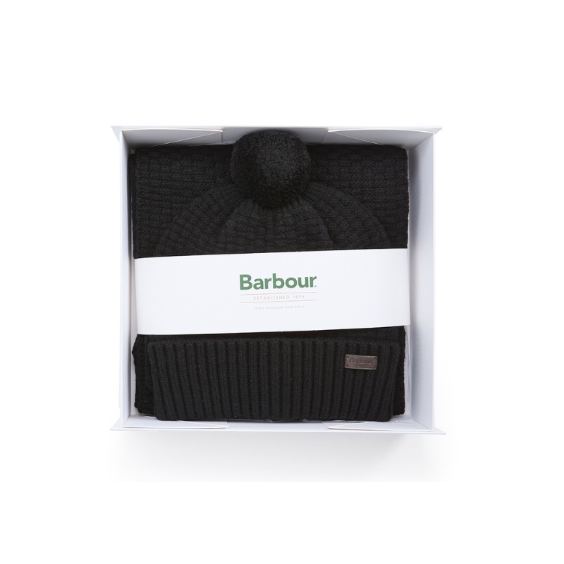 Coffret cadeau bonnet et écharpe Ramside Barbour