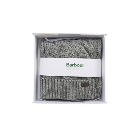 Coffret cadeau bonnet et écharpe Jesmond Barbour