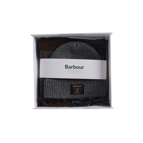 Coffret cadeau bonnet et écharpe Westerdale Barbour