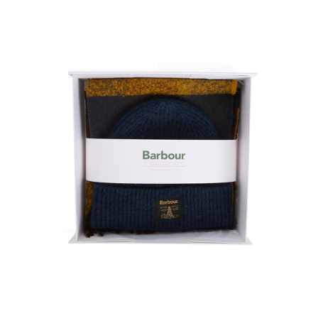 Coffret cadeau bonnet et écharpe Westerdale Barbour