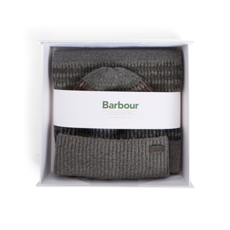 Coffret cadeau bonnet et écharpe Branton Barbour