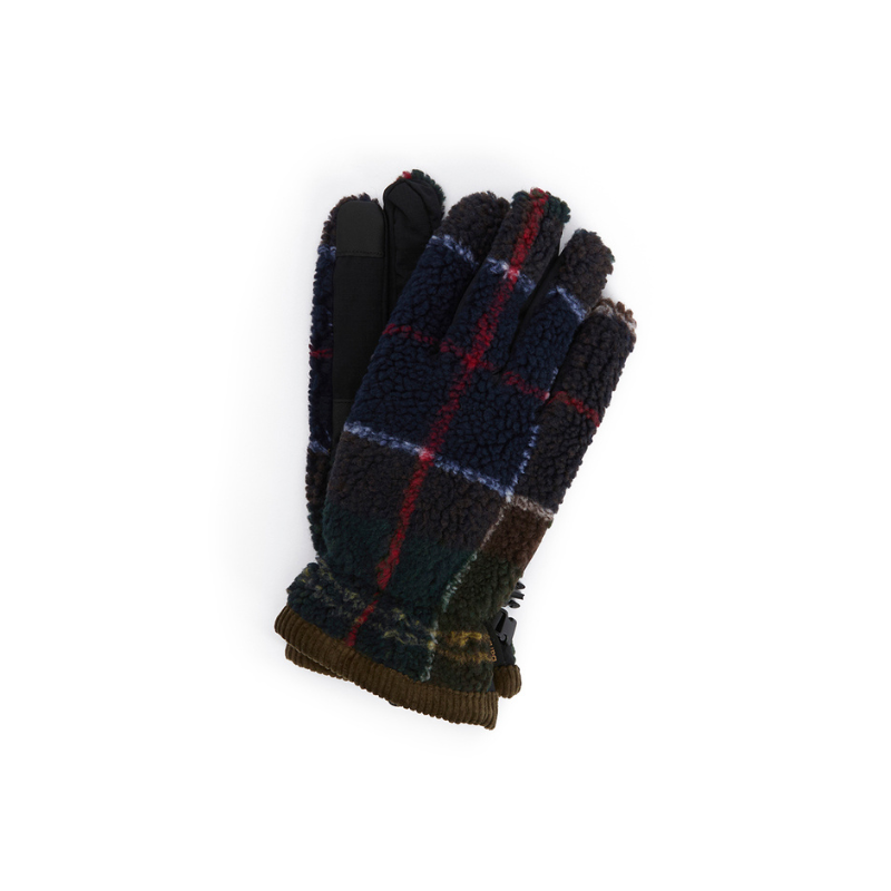 Gants polaires à motif tartan Field Barbour