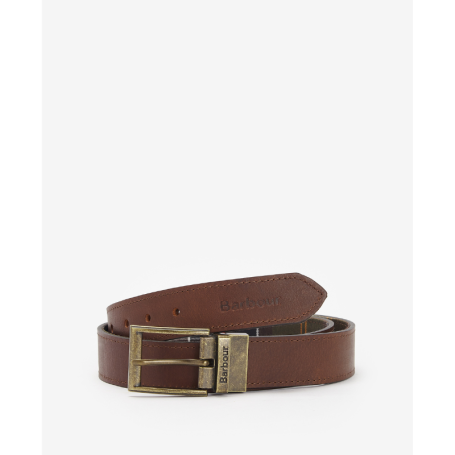Ceinture réversible en cuir tartan Barbour