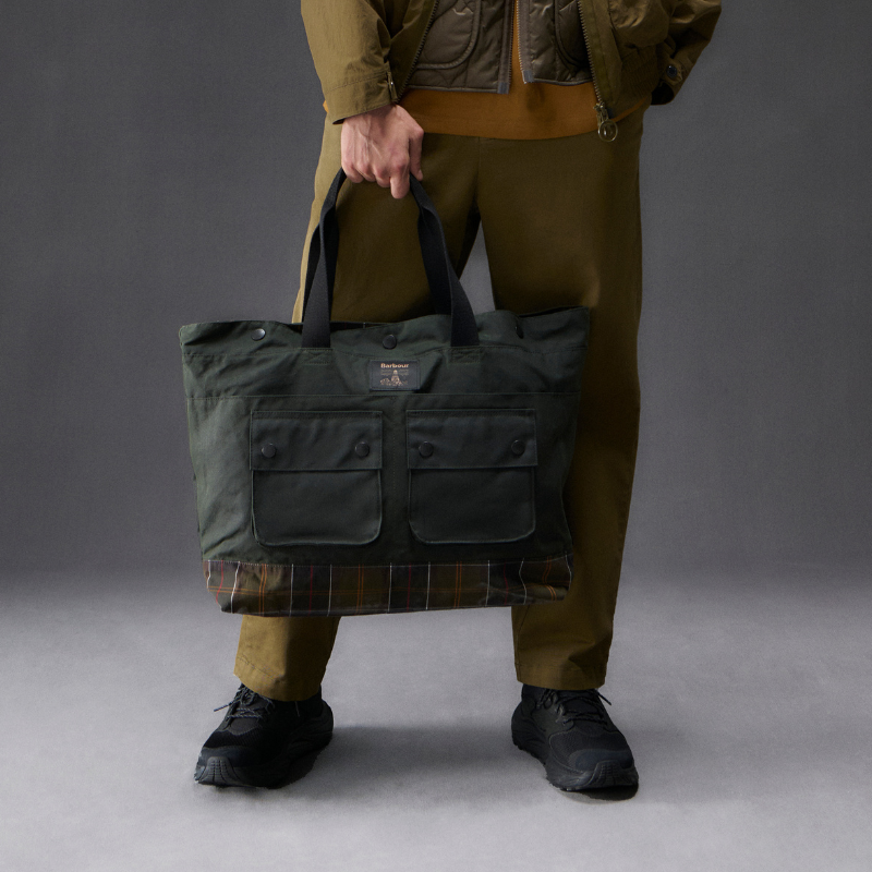 Sac cabas huilé Field Barbour