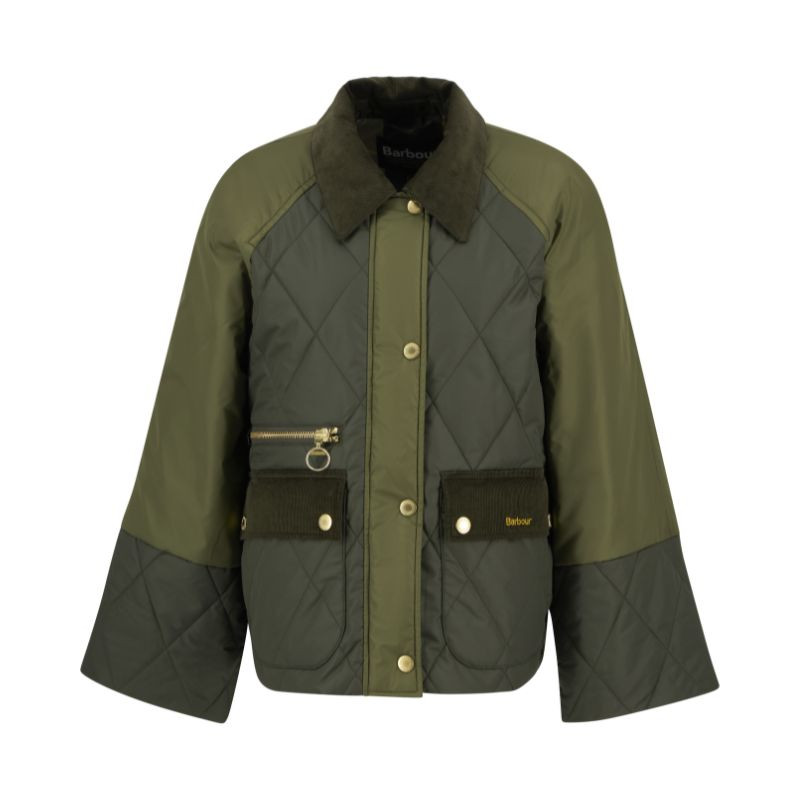 Veste Matelassée Lavenham UK 36 (petit) - Homme - Vert Nylon - Vintage CO58