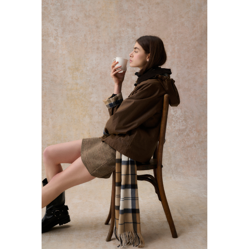 Veste huilée Duffle Myra Femme Barbour