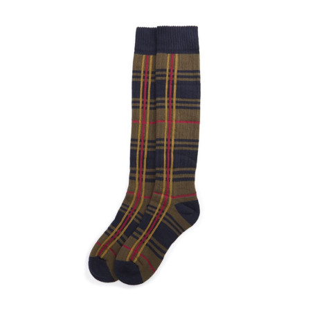 Chaussettes longues Tartan Wellington Femme Barbour