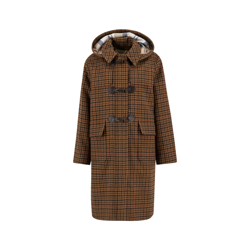 Manteau en laine Melody Check Femme Barbour