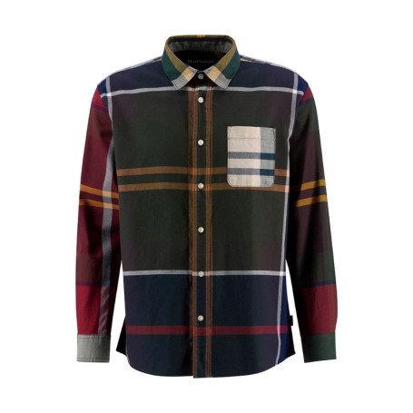 Chemise Oversize Patchwork Tartan Barbour