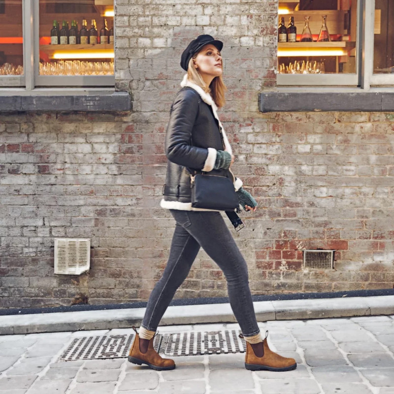 Laarzen Chelsea Classic mixte Saddle Bruin 562 Blundstone
