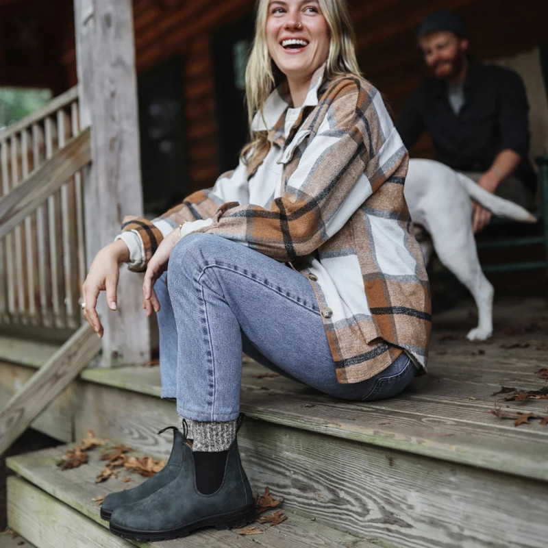 Boots Chelsea Classic mixte Rustic Black 587 Blundstone