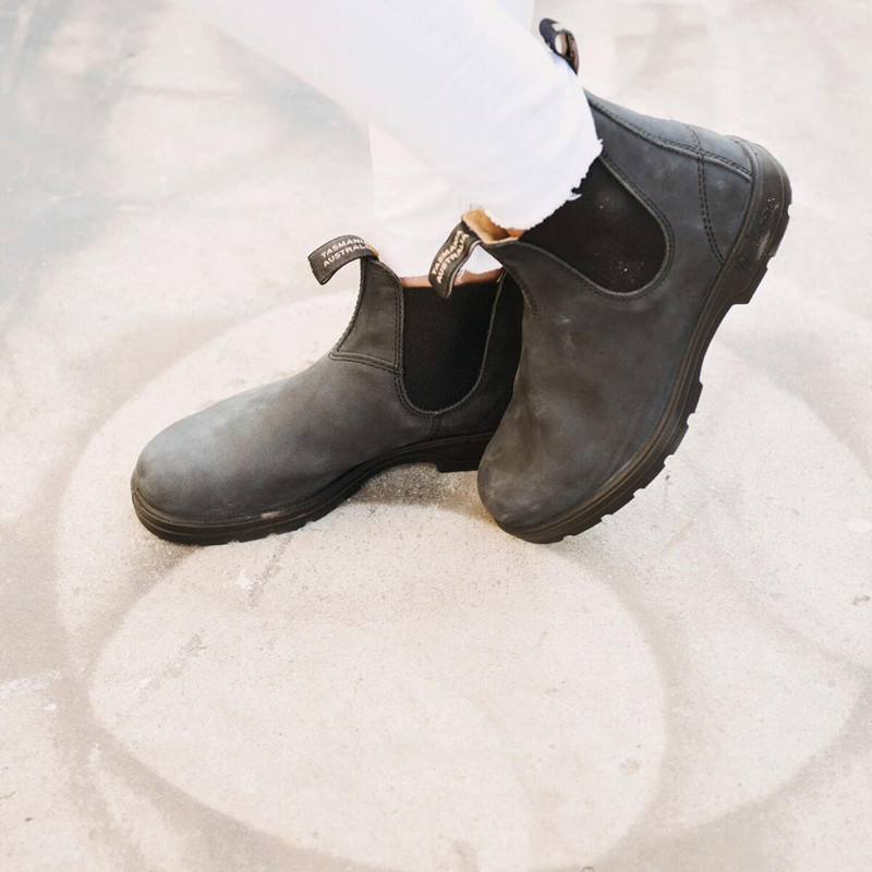 Boots Chelsea Classic mixte Rustic Black 587 Blundstone