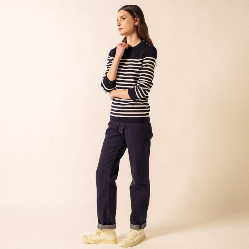 Pull Rochefort rayé femme Saint James