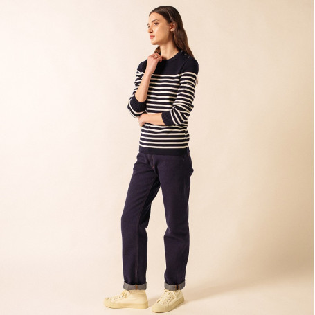 Pull Rochefort rayé femme Saint James