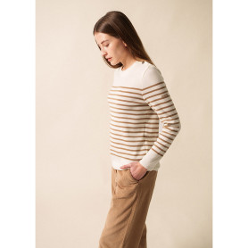 Gestreepte matrozen trui Brégançon Dames Saint James