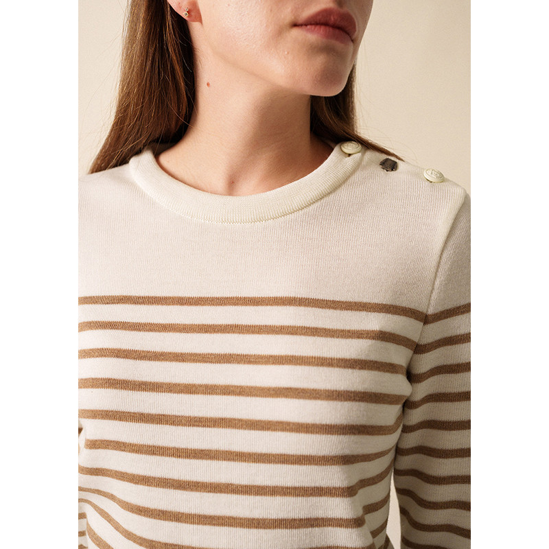 Gestreepte matrozen trui Brégançon Dames Saint James