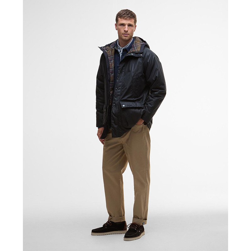Geoliede parka van Barbour