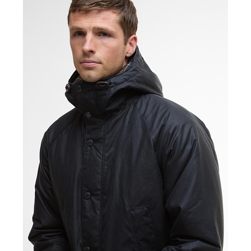 Geoliede parka van Barbour