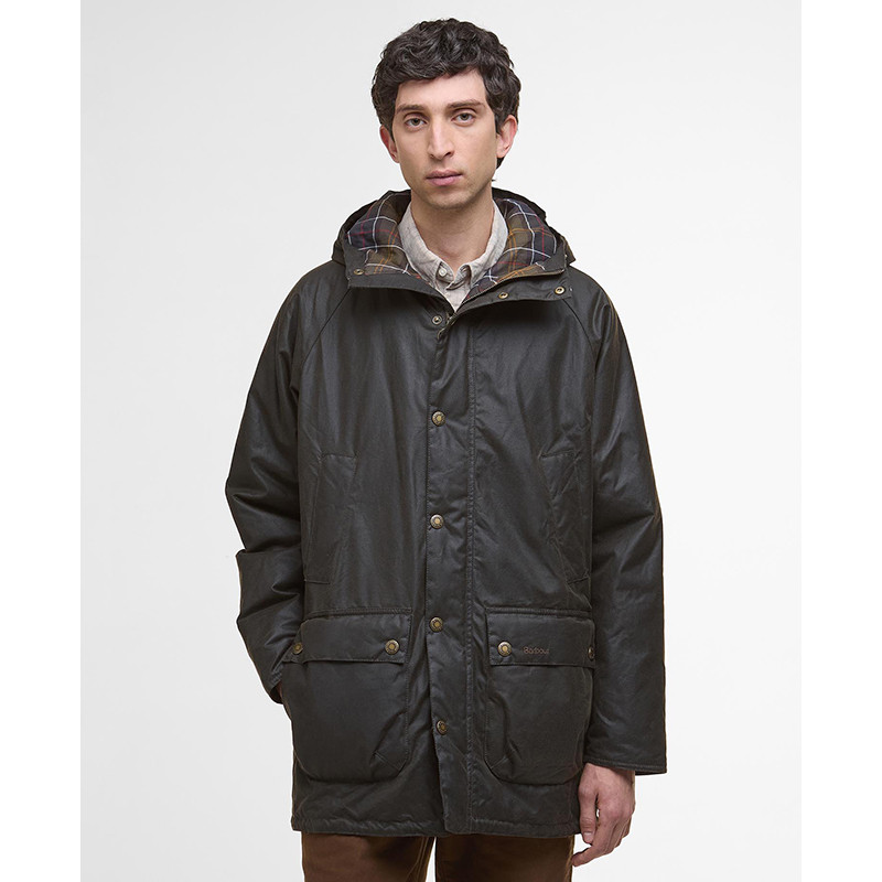 Geoliede parka van Barbour