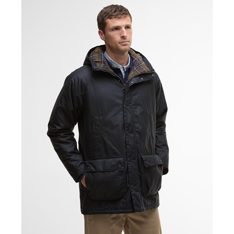 Geoliede parka van Barbour