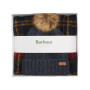 Coffret Bonnet et écharpe tartan Saltburn Barbour