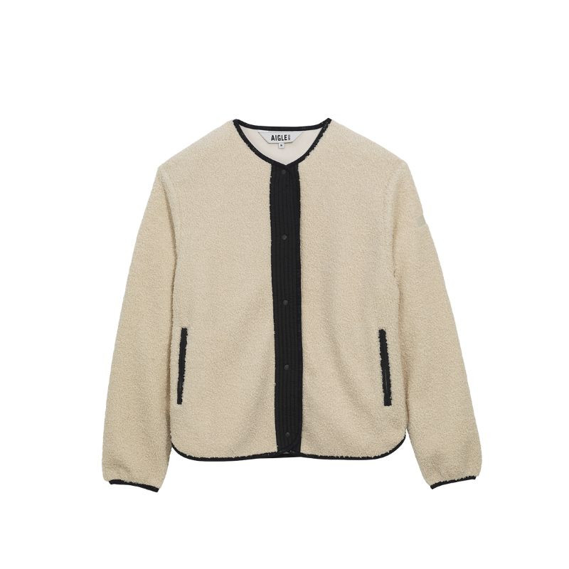 Veste cardigan en sherpa bi-matière Aigle