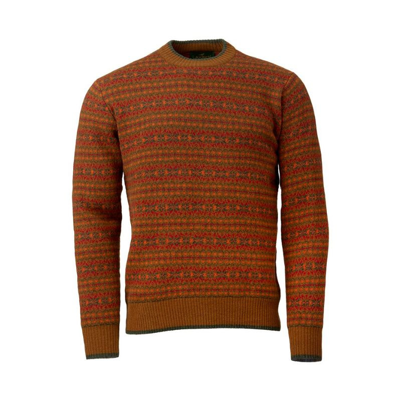 Pull Col Rond en Jacquard Voss Laksen