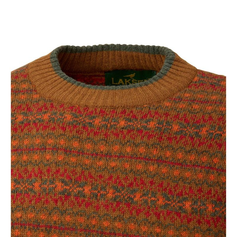 Pull Col Rond en Jacquard Voss Laksen